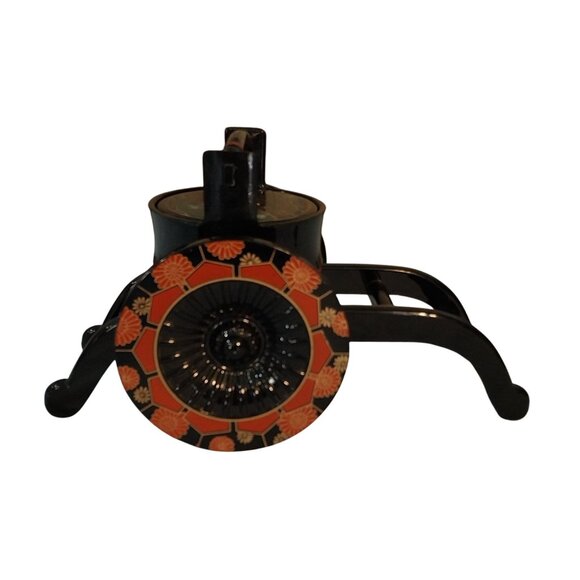 Japanese Rickshaw Carriage 3pc Jewelry Box Tea Caddy Or Serving Dish - Picture 3 of 9